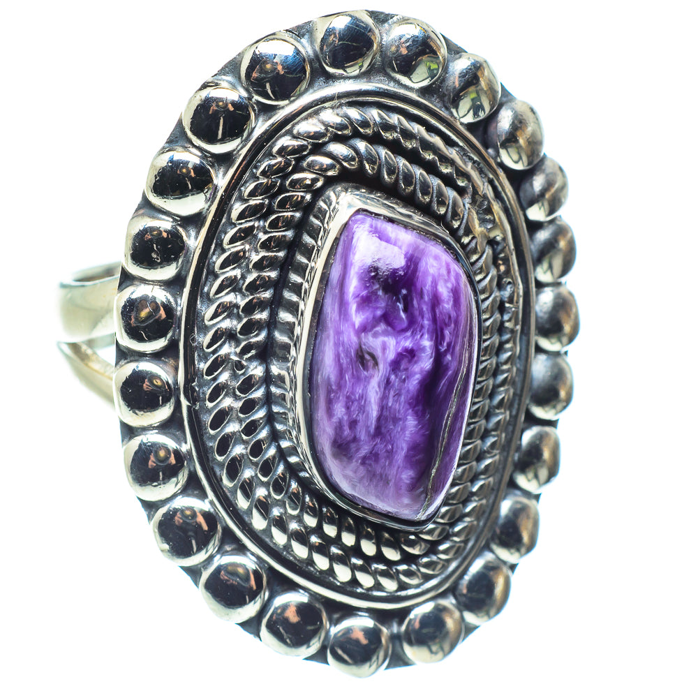Charoite Rings handcrafted by Ana Silver Co - RING58865
