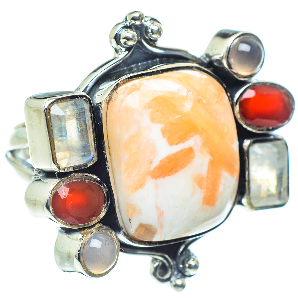 Scolecite Rings handcrafted by Ana Silver Co - RING58868