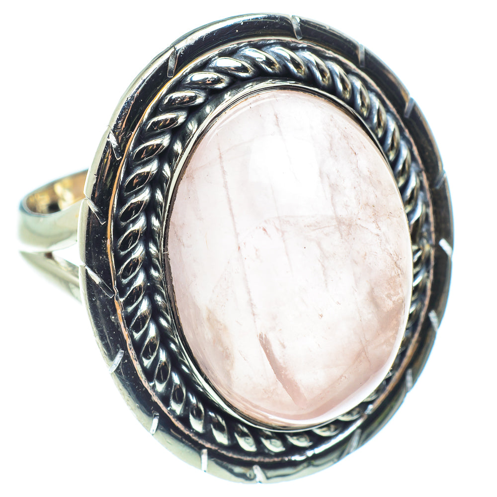 Rose Quartz Rings handcrafted by Ana Silver Co - RING58869