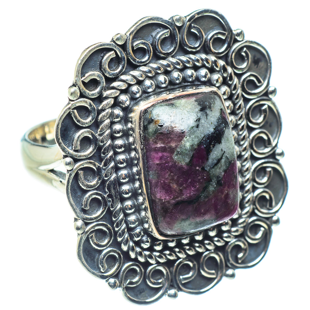 Russian Eudialyte Rings handcrafted by Ana Silver Co - RING58873