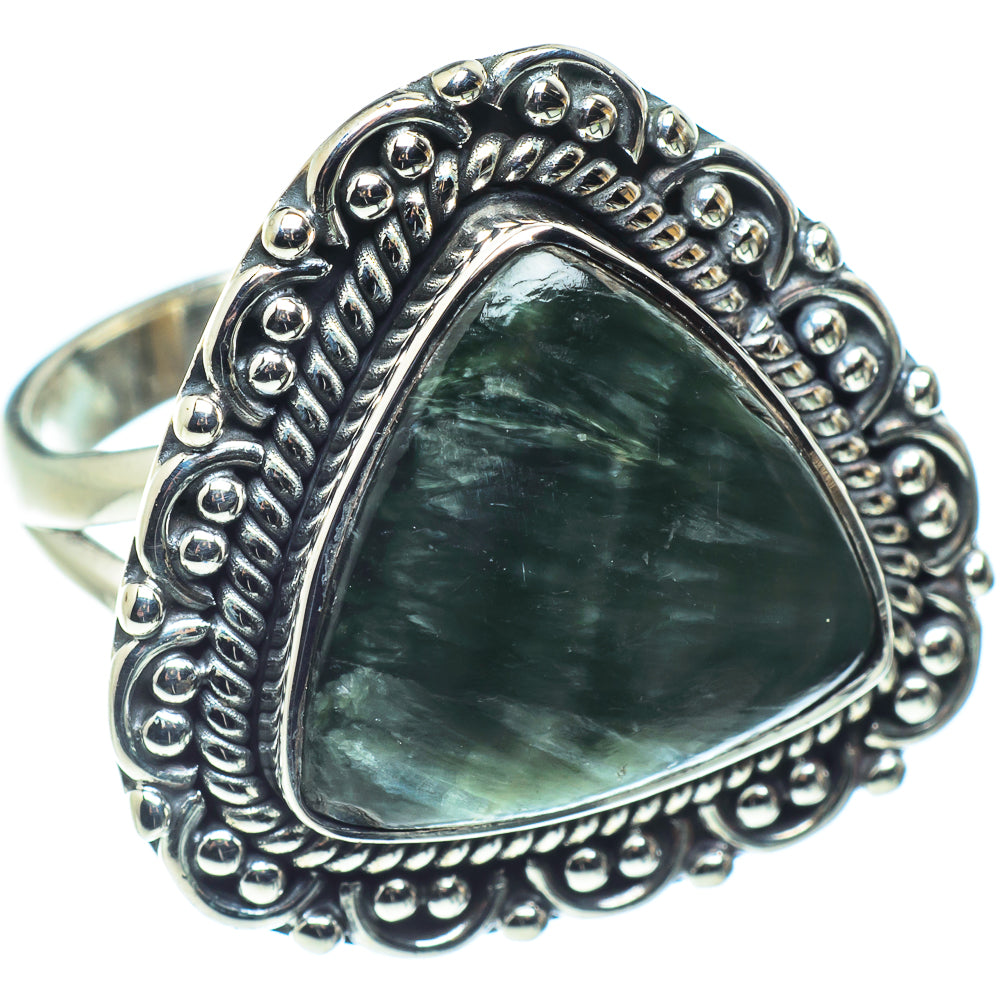 Seraphinite Rings handcrafted by Ana Silver Co - RING58880