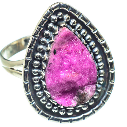 Cobalto Calcite Druzy Rings handcrafted by Ana Silver Co - RING58884