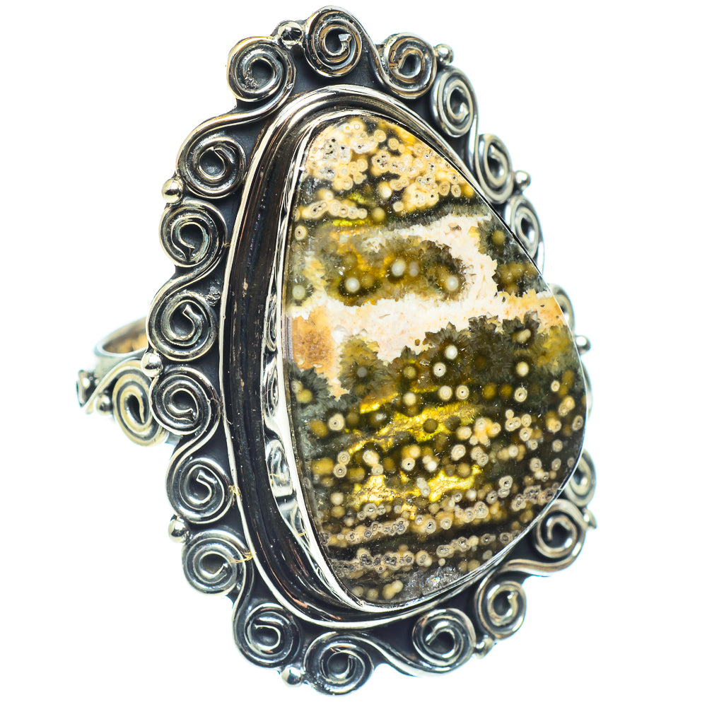 Ocean Jasper Rings handcrafted by Ana Silver Co - RING58886