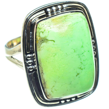 Lemon Chrysoprase Rings handcrafted by Ana Silver Co - RING58887