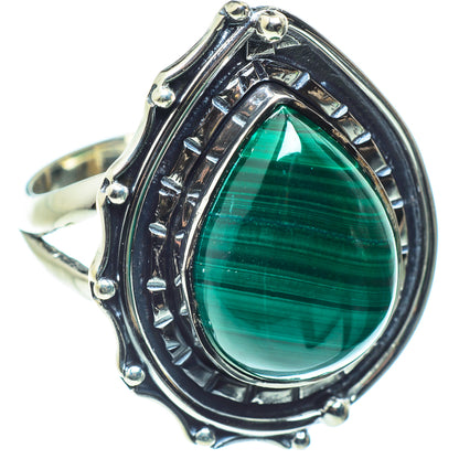 Malachite Rings handcrafted by Ana Silver Co - RING58895