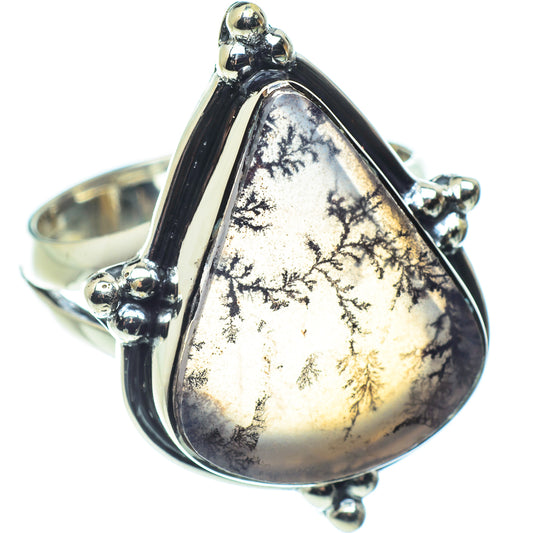 Scenic Dendritic Agate Rings handcrafted by Ana Silver Co - RING58899