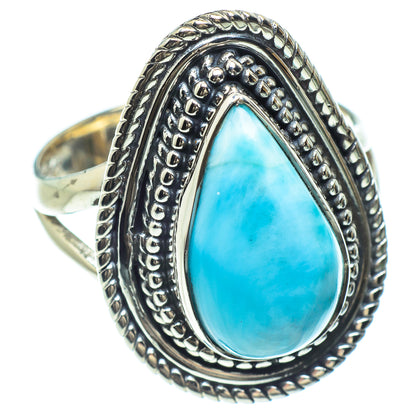 Larimar Rings handcrafted by Ana Silver Co - RING58918