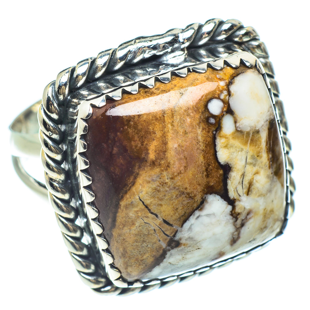 Peanut Wood Jasper Rings handcrafted by Ana Silver Co - RING58921