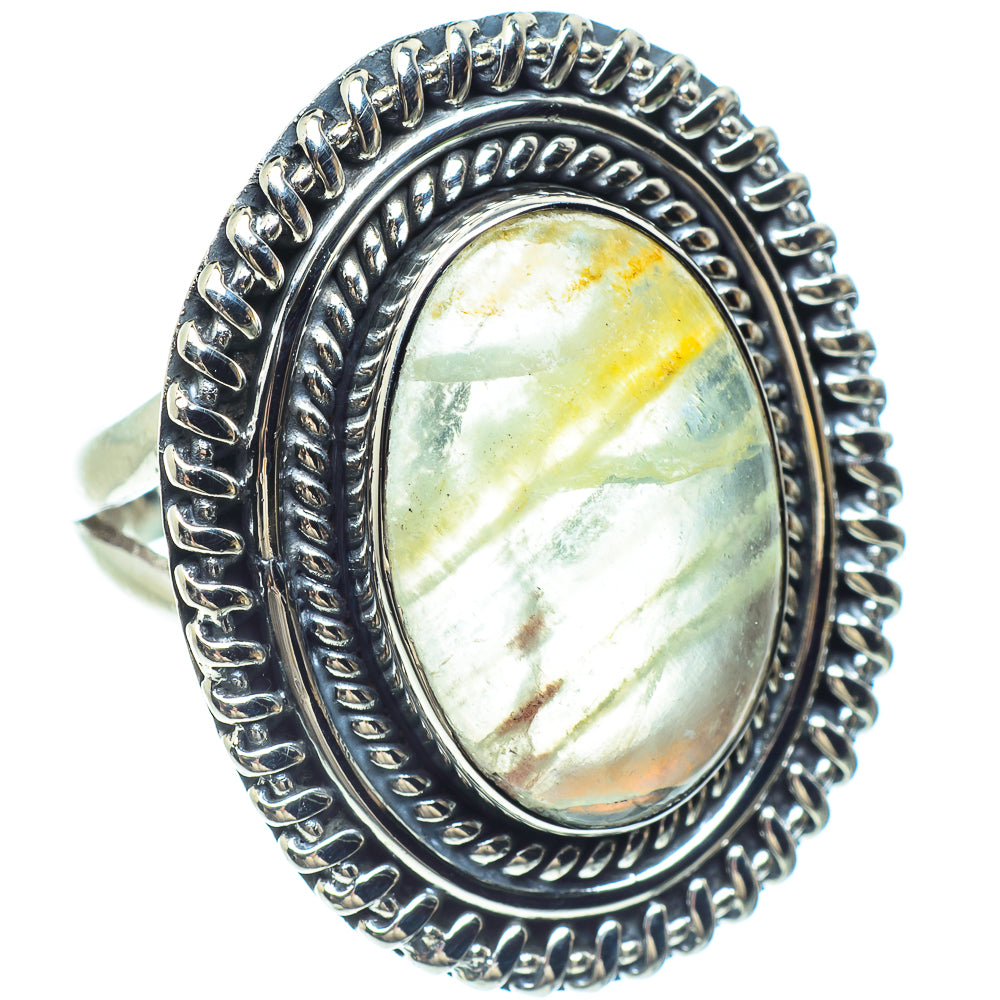 Green Fluorite Rings handcrafted by Ana Silver Co - RING58926
