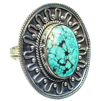 Tibetan Turquoise Rings handcrafted by Ana Silver Co - RING58928