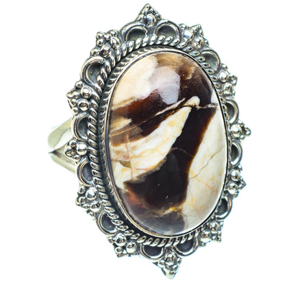 Peanut Wood Jasper Rings handcrafted by Ana Silver Co - RING58935