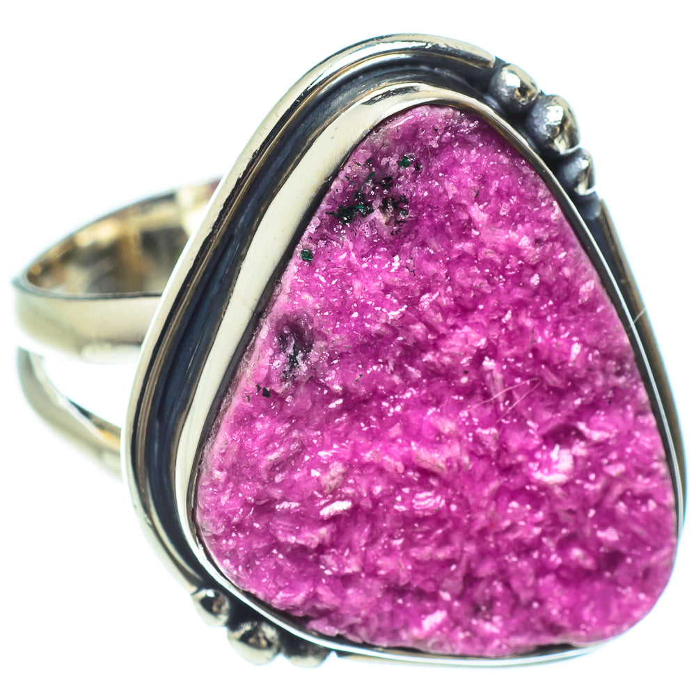 Cobalto Calcite Druzy Rings handcrafted by Ana Silver Co - RING58950