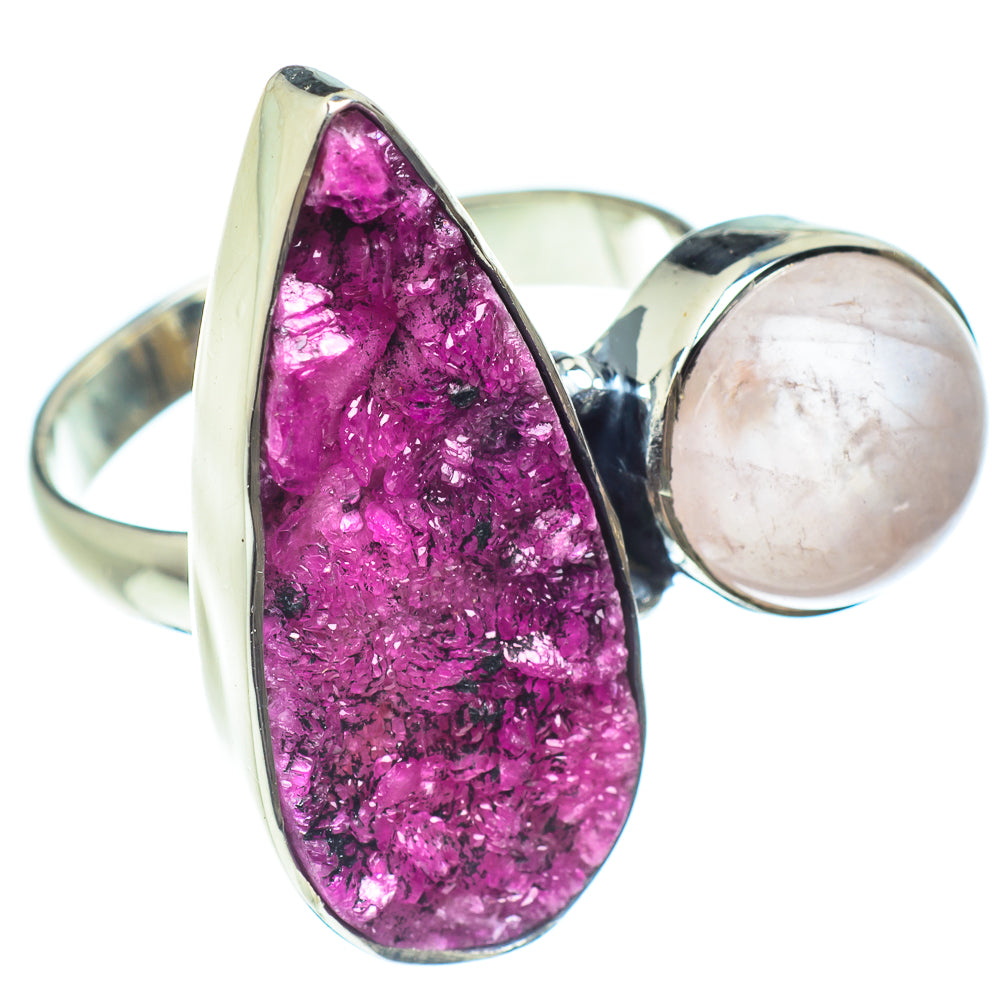 Cobalto Calcite Druzy Rings handcrafted by Ana Silver Co - RING58955