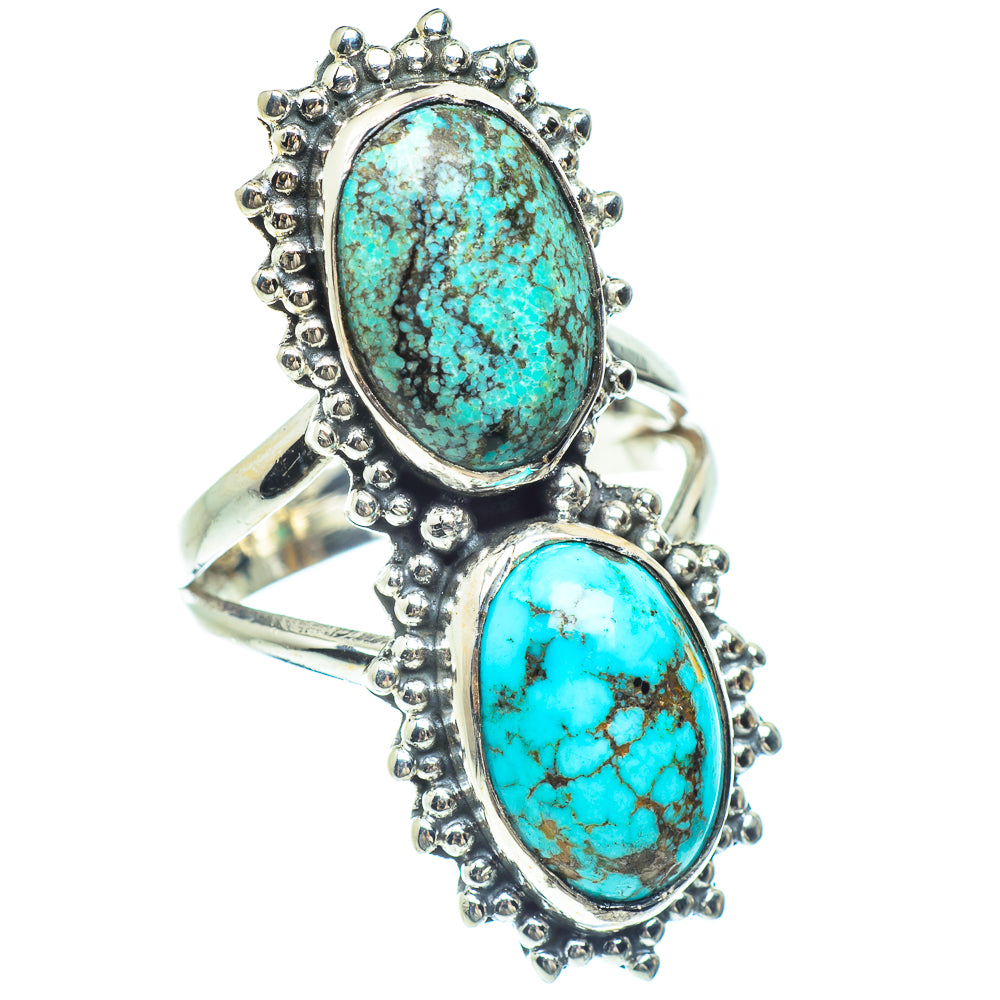 Tibetan Turquoise Rings handcrafted by Ana Silver Co - RING58956
