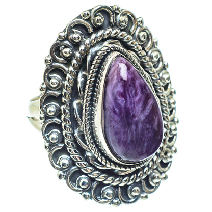 Charoite Rings handcrafted by Ana Silver Co - RING58964