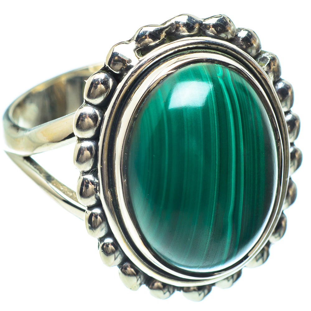 Malachite Rings handcrafted by Ana Silver Co - RING58965