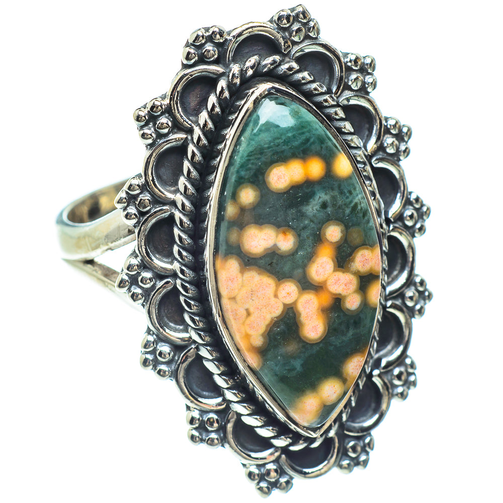 Ocean Jasper Rings handcrafted by Ana Silver Co - RING58966