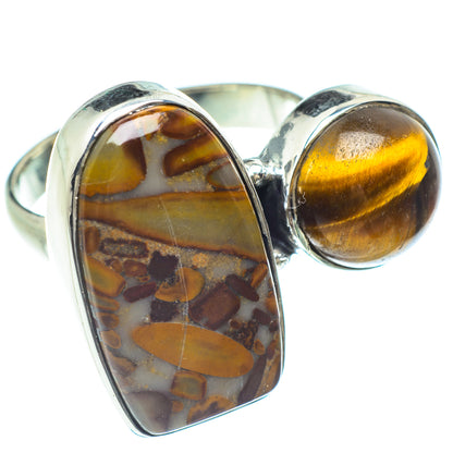 Bamboo Jasper Rings handcrafted by Ana Silver Co - RING58984
