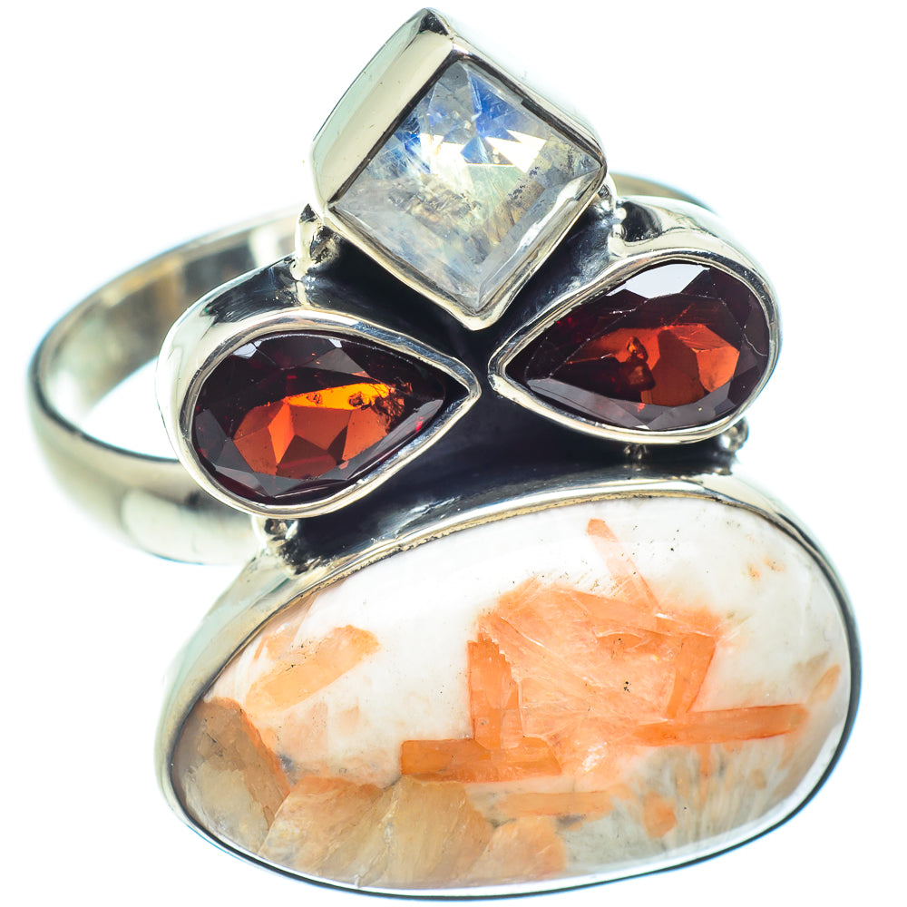 Scolecite Rings handcrafted by Ana Silver Co - RING58988