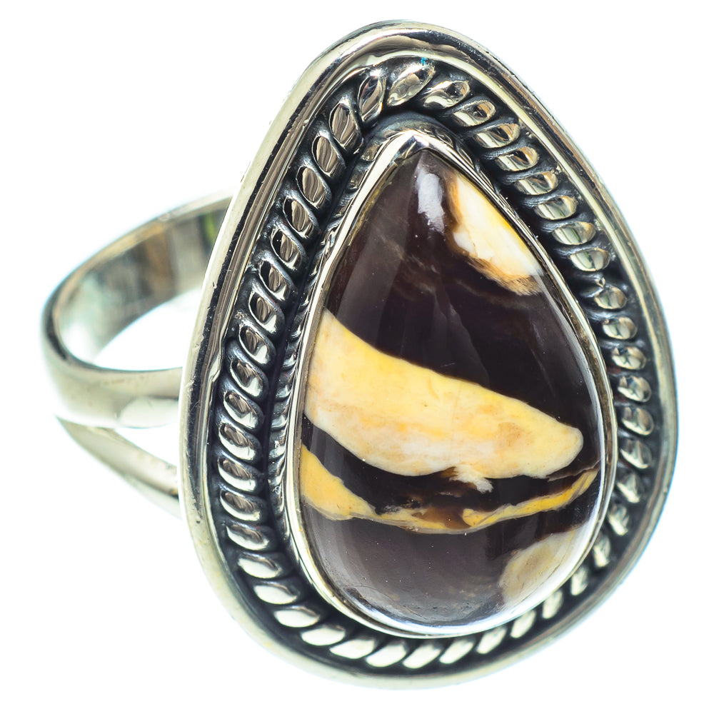 Peanut Wood Jasper Rings handcrafted by Ana Silver Co - RING58996