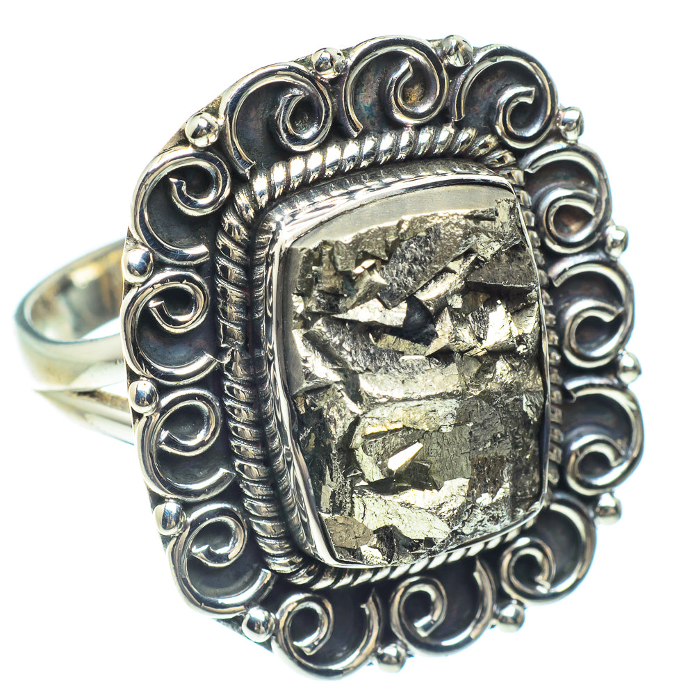 Pyrite Rings handcrafted by Ana Silver Co - RING59004