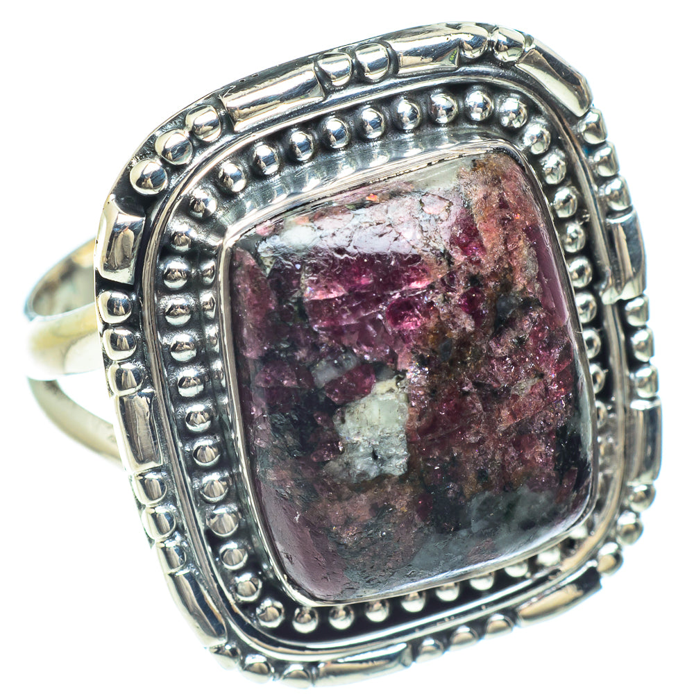 Russian Eudialyte Rings handcrafted by Ana Silver Co - RING59006