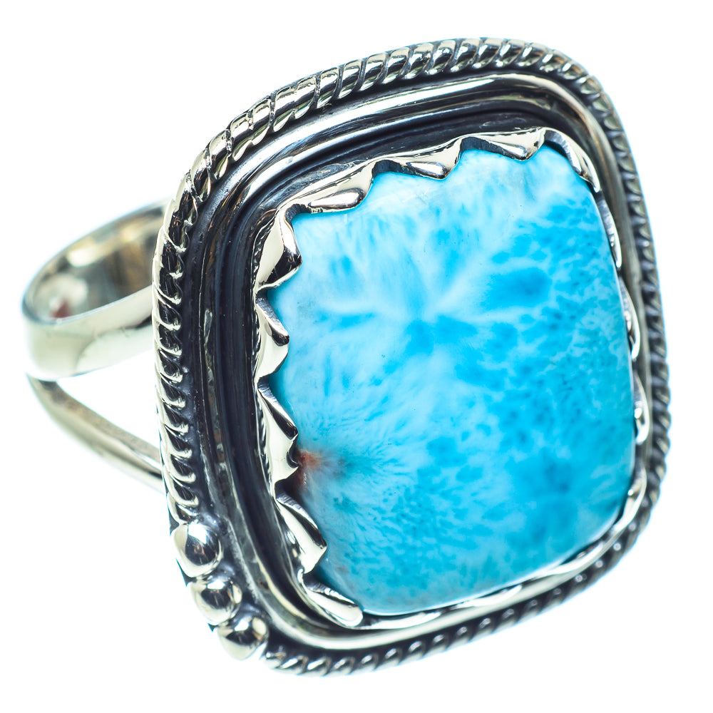 Larimar Rings handcrafted by Ana Silver Co - RING59017