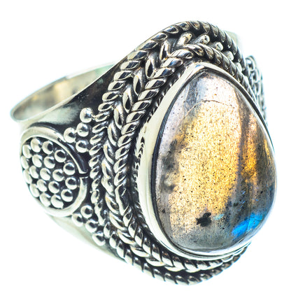 Labradorite Rings handcrafted by Ana Silver Co - RING59018