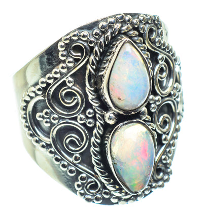 Ethiopian Opal Rings handcrafted by Ana Silver Co - RING59019