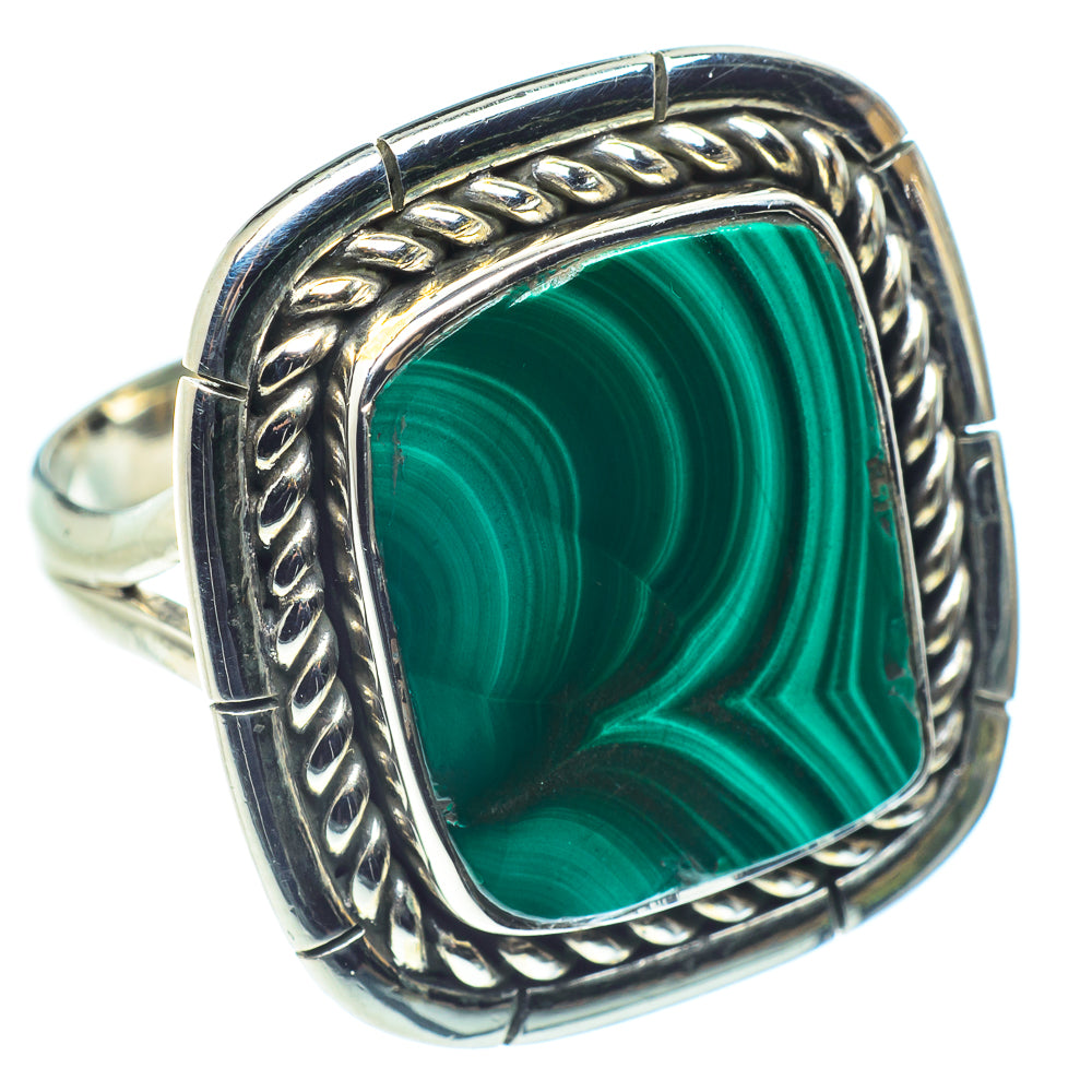 Malachite Rings handcrafted by Ana Silver Co - RING59040