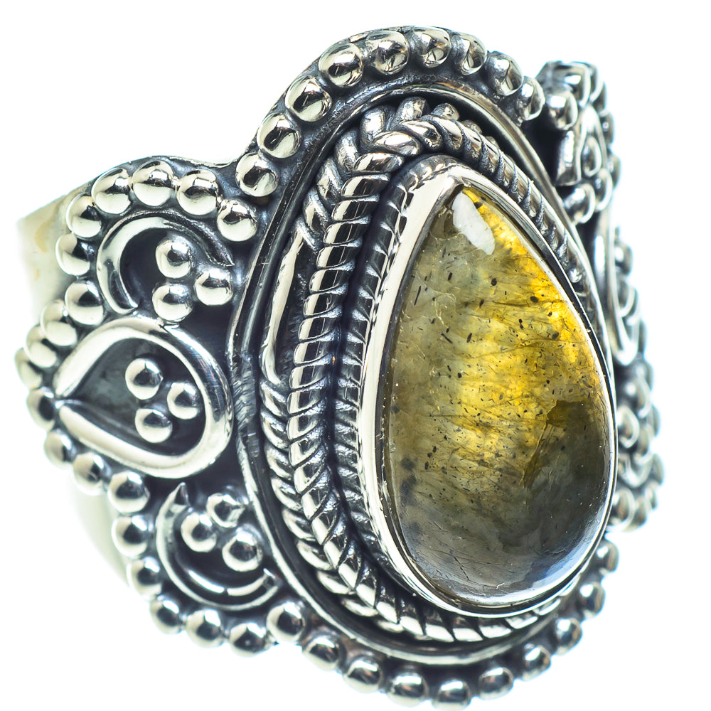 Labradorite Rings handcrafted by Ana Silver Co - RING59044