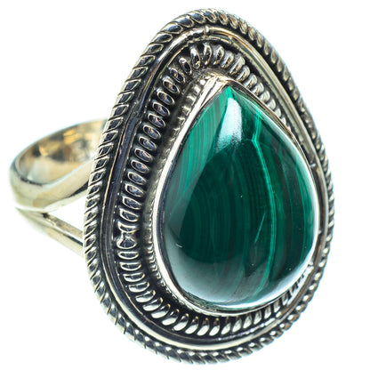 Malachite Rings handcrafted by Ana Silver Co - RING59051