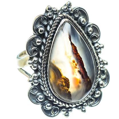 Montana Agate Rings handcrafted by Ana Silver Co - RING59053