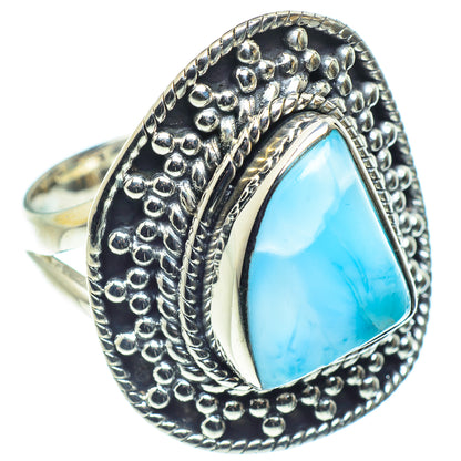 Larimar Rings handcrafted by Ana Silver Co - RING59061