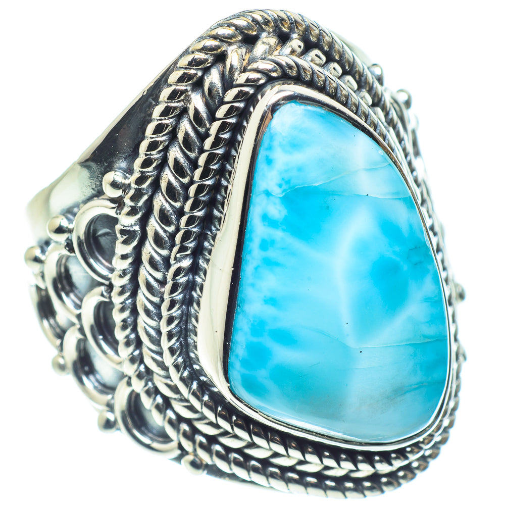 Larimar Rings handcrafted by Ana Silver Co - RING59062