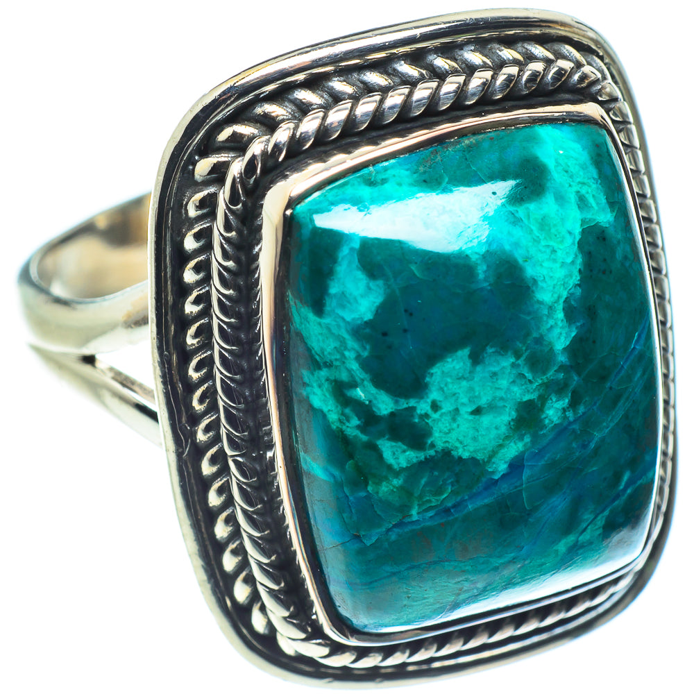 Chrysocolla Rings handcrafted by Ana Silver Co - RING59084