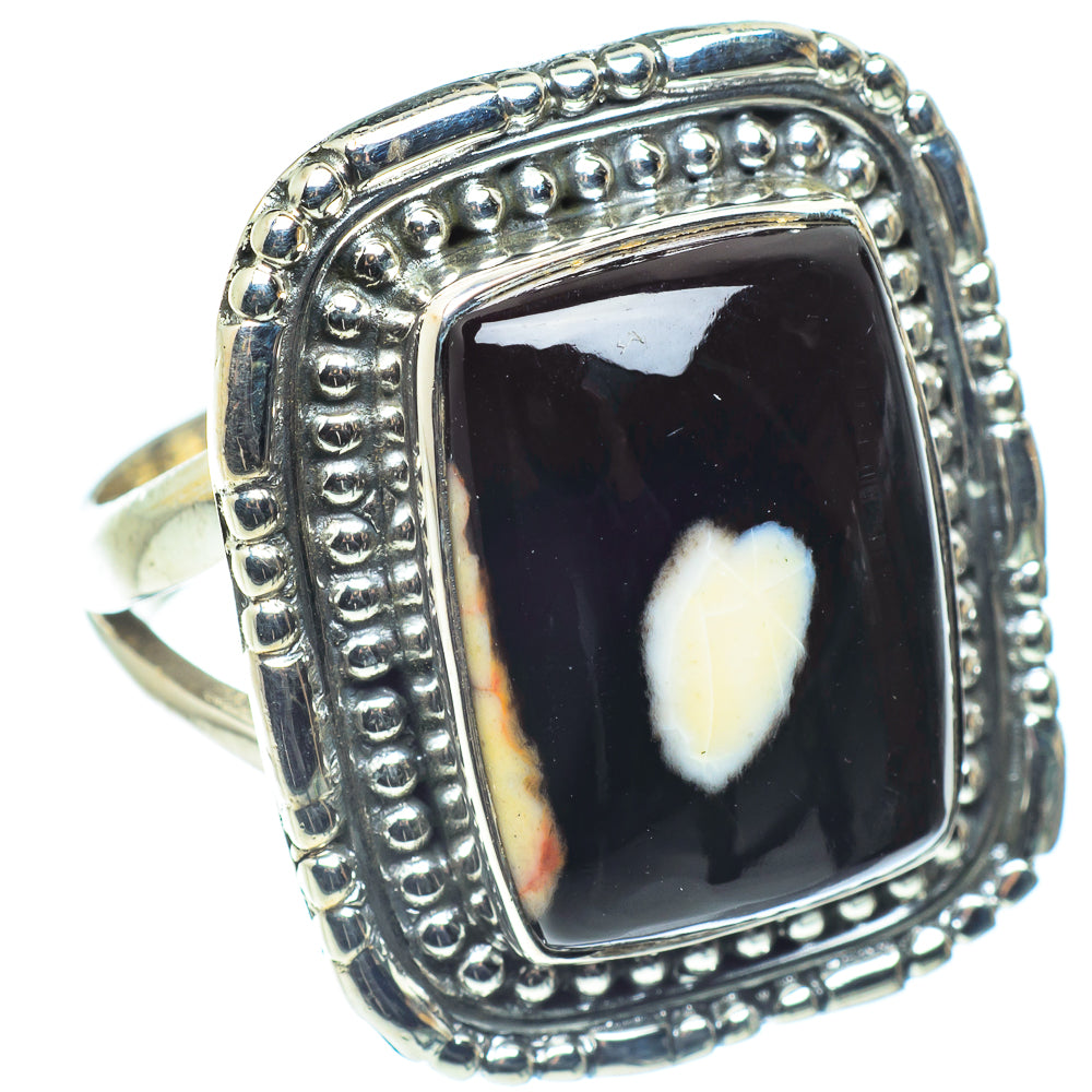 Peanut Wood Jasper Rings handcrafted by Ana Silver Co - RING59085 - Photo 2