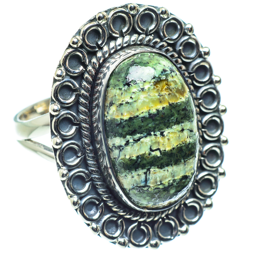Lizard Jasper Rings handcrafted by Ana Silver Co - RING59086