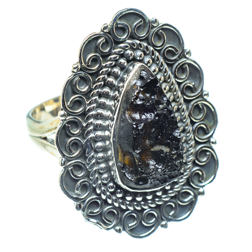 Tektite Rings handcrafted by Ana Silver Co - RING59100