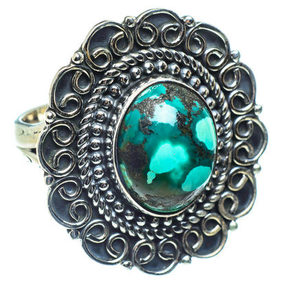 Tibetan Turquoise Rings handcrafted by Ana Silver Co - RING59111