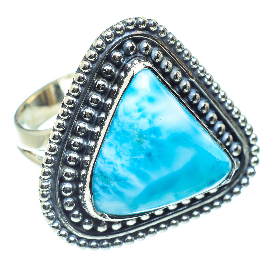 Larimar Rings handcrafted by Ana Silver Co - RING59112