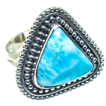 Larimar Rings handcrafted by Ana Silver Co - RING59112