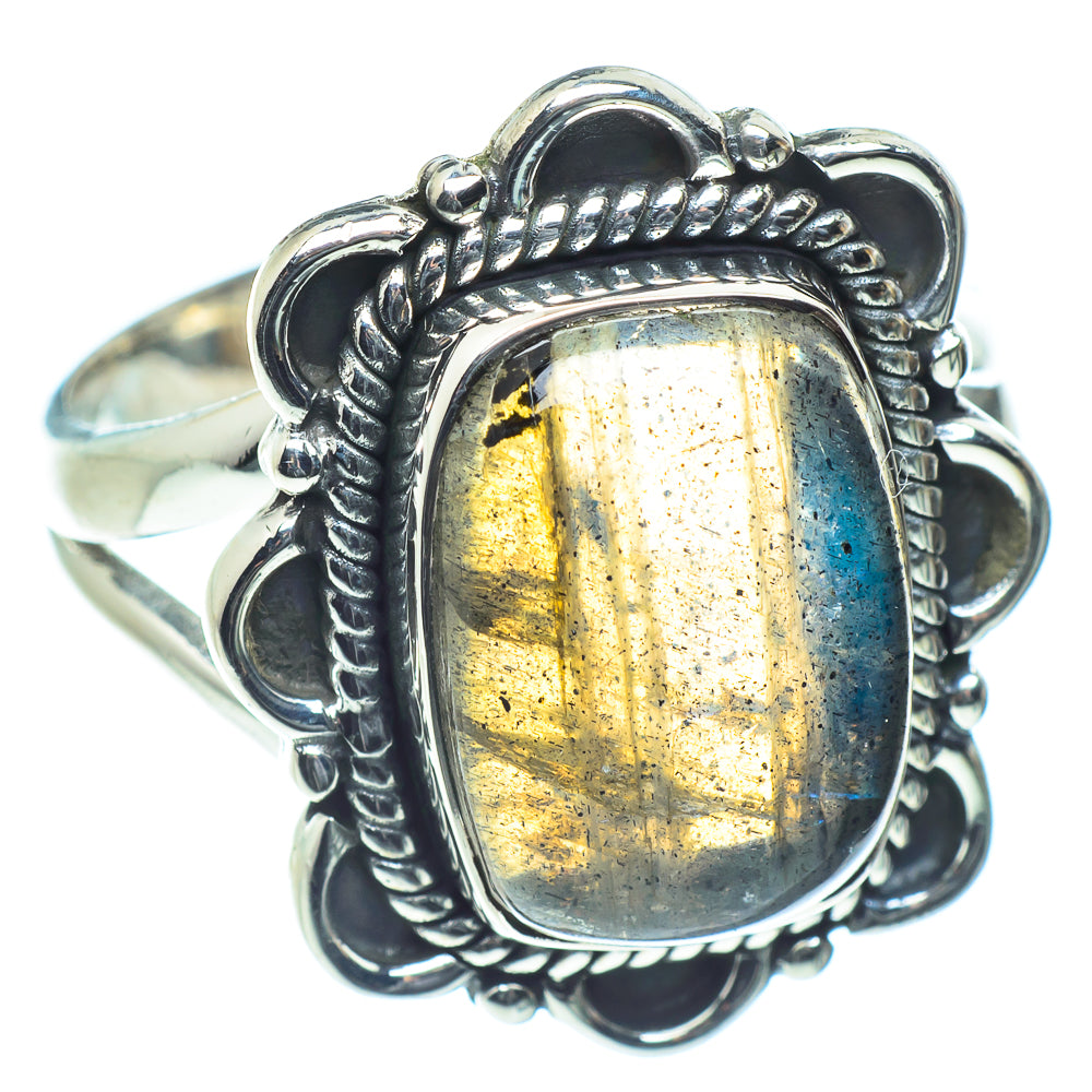 Labradorite Rings handcrafted by Ana Silver Co - RING59117