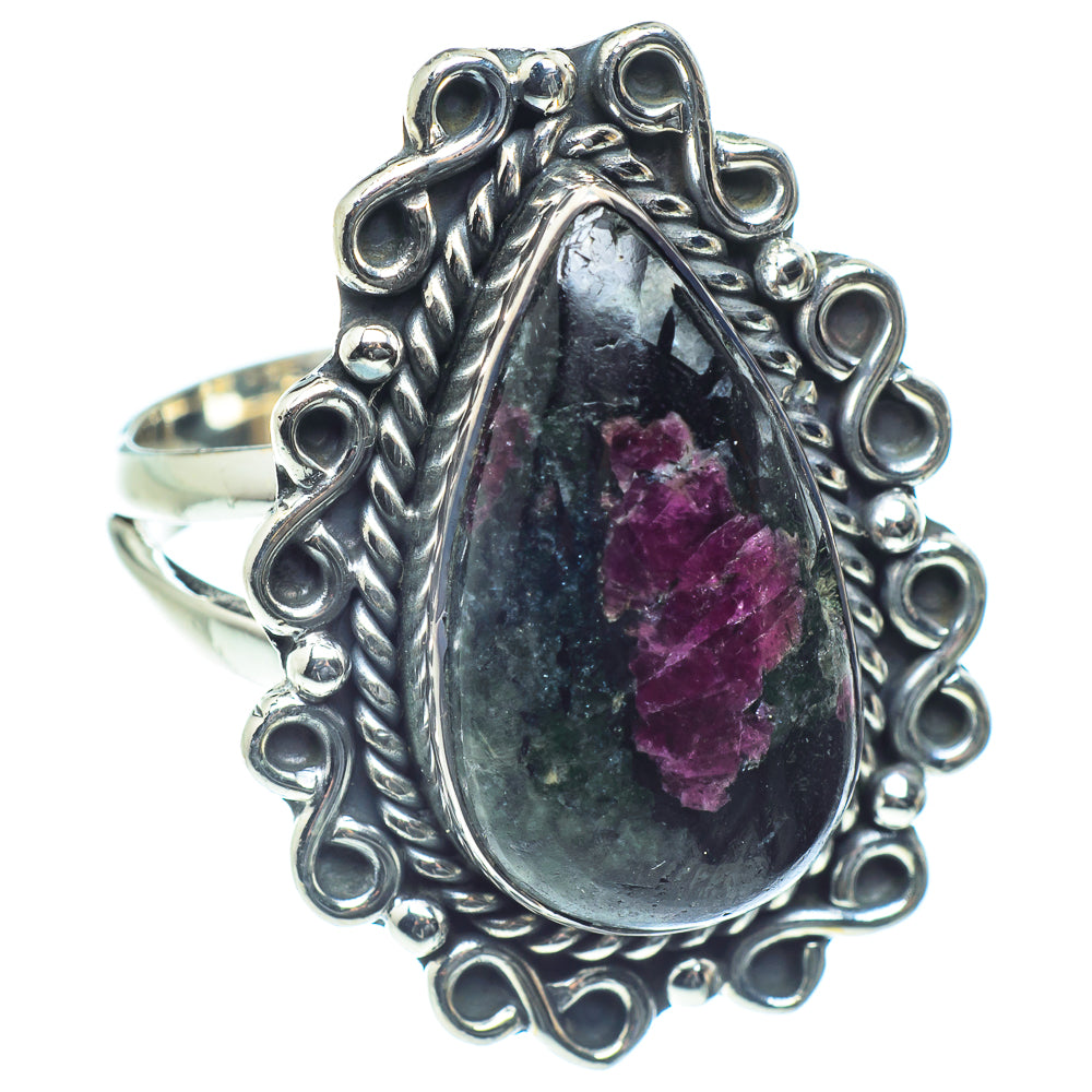 Russian Eudialyte Rings handcrafted by Ana Silver Co - RING59121