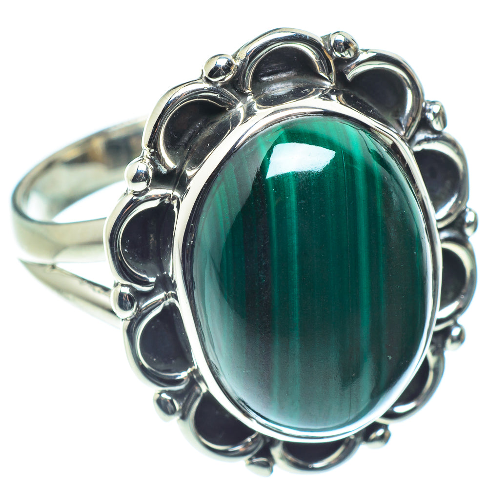 Malachite Rings handcrafted by Ana Silver Co - RING59123