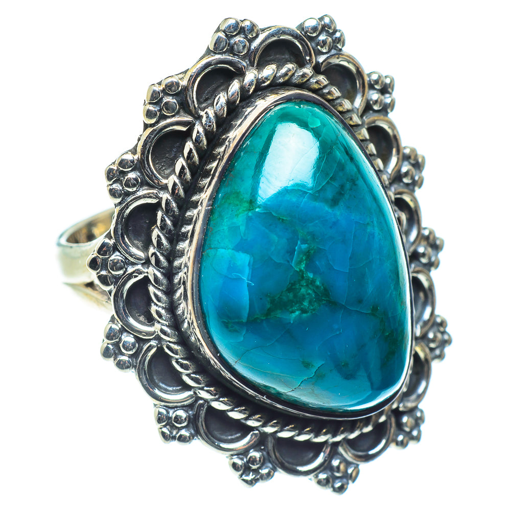 Chrysocolla Rings handcrafted by Ana Silver Co - RING59127