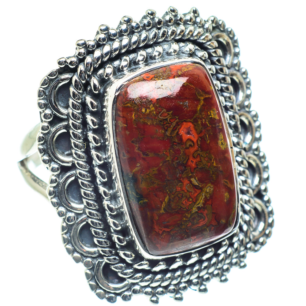 Moroccan Agate Rings handcrafted by Ana Silver Co - RING59142