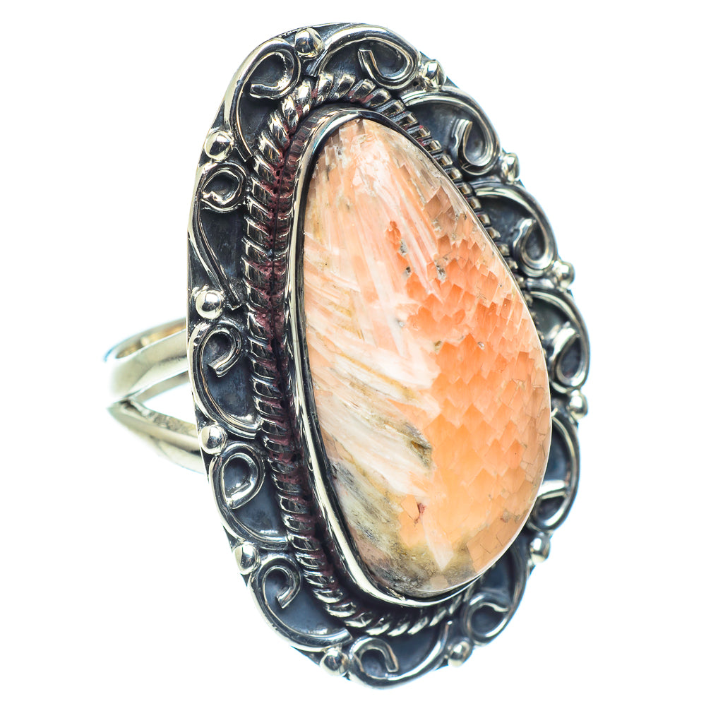Scolecite Rings handcrafted by Ana Silver Co - RING59151