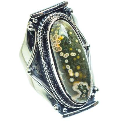 Ocean Jasper Rings handcrafted by Ana Silver Co - RING59156