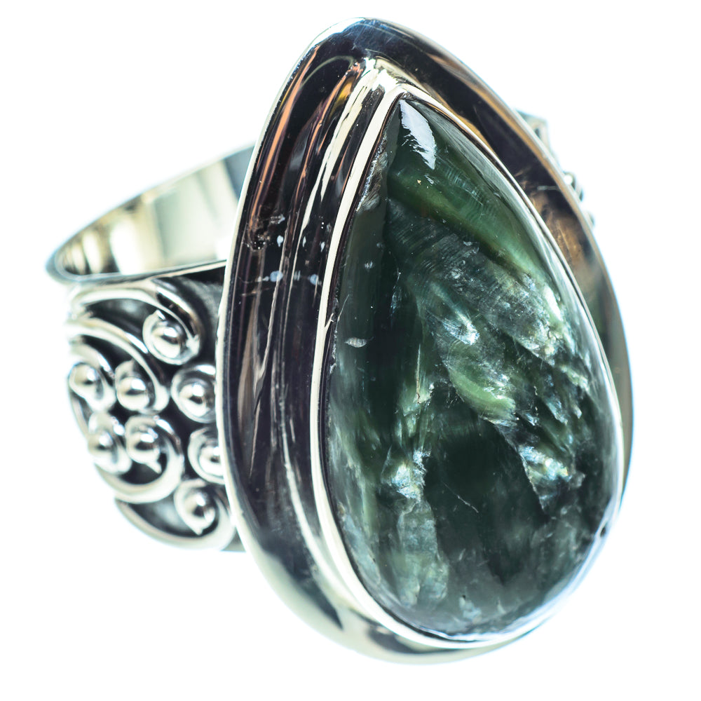 Seraphinite Rings handcrafted by Ana Silver Co - RING59168
